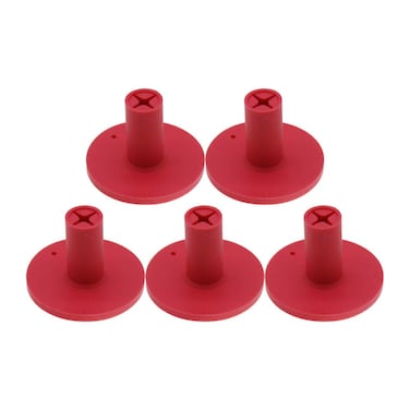 Golf Rubber Tee Holder Set for Golf Driving Range Tee Practice Tool Pack of 5 Red