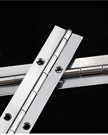 ZHI Piano Hinges Continuous Hinge 304 Stainless Steel Hinge HeavyDuty Hinges 2 Packs 1168 inches Long 2 inches Wide 116 inches Thick Yacht Hinges RV Hinges Door Hinge