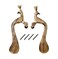eSplanade  Designer Pair of Brass Door Handles 2 pcs  HandleSets  Door Decor  Brass Door Pulls  Peacock Shaped 10 Inches