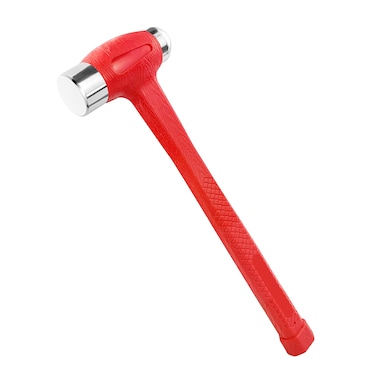 24 oz Dead Blow Hammer Dual Head Ball Peen Blow Striking Flat Pein NonSlip Handle15 LB Orange YY7001