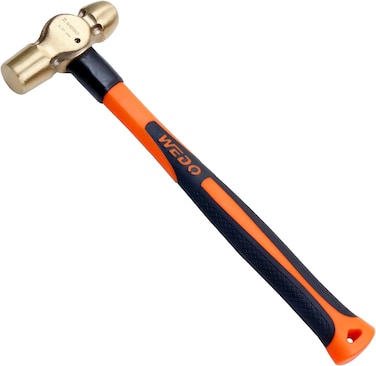 NonSparking Ball Peen Hammer 12 lb Head Sparkfree Safety Ball Pein Hammer DIN Standard BAM  FM Certificate Aluminum Bronze 11 Length