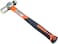 Ball Peen Hammer 16 oz  Forged Fine Grain Steel Head  Ergonomic Rubber Cusion Grip  Fiberglass Shock Absorbing Shaft  Pein Hammer  Metal Work Rounding Blacksmith Hamer Mechanics