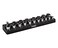 ARES 7123812Piece 38Inch Metric Shallow Magnetic Socket Holder  Holds 12 Shallow Sockets  Suitable for Impact Sockets  Keep Your Tool Box Organized