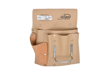 OX Tools Tradesman Drywall Pouch Suede Leather 6 Pocket