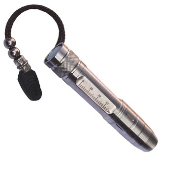 qlee Led Uv Flashlight 365nm R5 Jade Jewelry Gemstone Identification Lights UltravioletYellowWhite 3 in 1 Light Measurement Scale with 18650 Battery