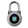 MEGAFEIS Fingerprint Padlock Bluetooth Lock Mobile APP Smart Padlock with Keyless Biometric Water Resistant Suitable for Gym Sports Bike School Locker and StorageGrey