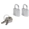 Master Lock 9120EURTCC Pack of 2 Key Padlocks in Aluminium Grey 2 x 34 x 14 cm