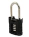 FJM Security Products SX974 Long Shackle Combination Padlock With Protective Silicone Sleeve Black