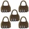 ZIJIA 5 Pcs Zinc Retro Travel Bag Luggage 3 Digit Combination Padlock Suitable For Home Office Storage Lockers Security Password Lock