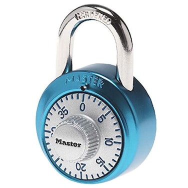 Master Lock 1561DLTBLU Locker Lock Combination Padlock 1 Pack Light Blue