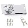 ZLYY 4 inch Keyed Hasp Lock Twist Knob Keyed Locking Hasp for Doors Cabinets Zinc Alloy Plated