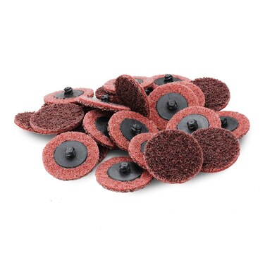 2 Black Hawk Red Surface Conditioning Quick Change Discs Medium Prep Pad  25 Pack