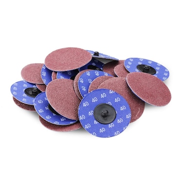 BHA 3 Roloc Aluminum Oxide Quick Change Sanding Discs 40 Grit  25 Pack