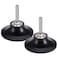 ANCIRS 2Pack 3 Disc Pad Holder Shank for 3M Roloc  for Polishing Sanding Surface Preparation 14 Shank