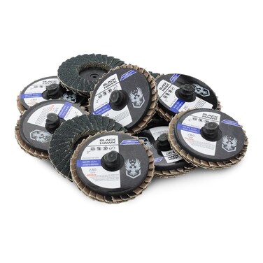 BHA Mini Flap Discs Quick Change Zirconia Grinding and Sanding Wheels 2 Inch 80 Grit  10 Pack