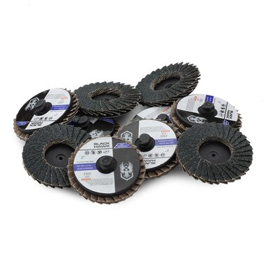 BHA 10 Pack  2 Mini Flap Discs Quick Change Zirconia Grinding  Sanding Wheels 60 Grit
