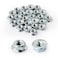 POWERTEC QLN1201 Serrated Flange Hex Lock M8 Nuts  Premium Carbon Steel Zinc Plated Fasteners  25 Pack