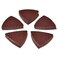 KingBra 80mm Triangular Sanding Pad 40 Grits Abrasive Sandpaper NO Hole Aluminum Oxide Hook  Loop Sanding Sheets Pack of 50