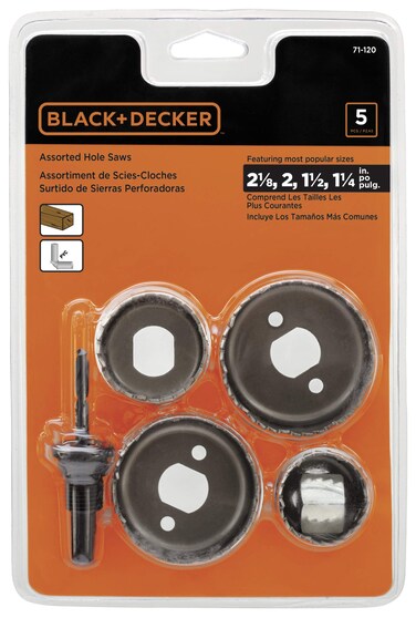 Black  Decker Hole Saw Kit Assorted 5Piece 71120