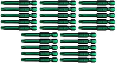 GRK 772691864437 T252Inch Bits in Green Containing 1pkg Equal to 25 Bits