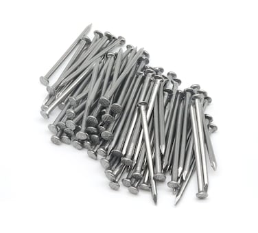 cSeao 80pcs Metal Cement Wood Sliding Nails for Wood Furniture 50mm 2 Length Common Nails Hanging Nails Picture Hanging Nails