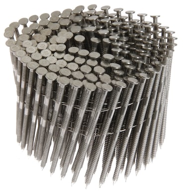 Grip Rite Prime Guard MAXC62875 15Degree Wire Coil 134Inch by 09Inch Ring Shank Stainless Steel Siding Nails 1200 Per Box