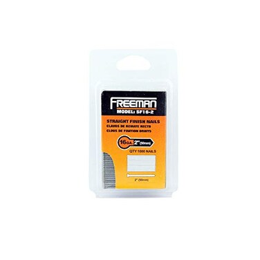 Freeman SF162 2Inch by 16 Gauge Straight Finish Nail 1000 Per Box