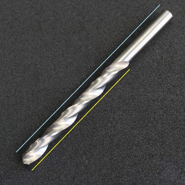 2Pack Solid Carbide Drill Bit for Hardened Steel Hard Ness HRa 913 Aerospace Standard K20 Tungsten Carbide Jobber Length Twist Drill for Metal 118 Degree Four Facet Point Fractional Size 316