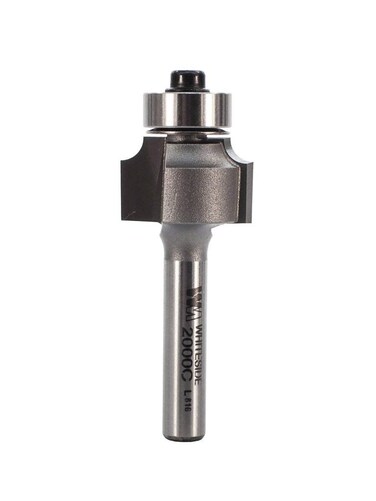 Whiteside Router Bits 2000C Round Over Bit with 18in Radius 34in Large Diameter and 12in Cutting Length