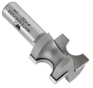 Whiteside Router Bits 1429 Half Round Bit with 332Inch Radius 12Inch Cutting Length