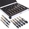 vector tools Premium 12 Shank Silver and Deming Drill Bit High Speed Steel  8Piece Set  916 to 1