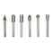 Big Horn 19392 6 PC Diamond Burr Set  14 Shank 80 Grit  Medium