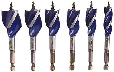 Irwin Speedbor Drill Bit Set For Wood 4Inch 6Piece 1877239