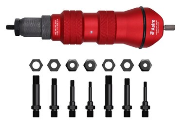 Astro Pneumatic Tool ADN38 XL Rivet Nut Drill Adapter Kit  38 Capacity