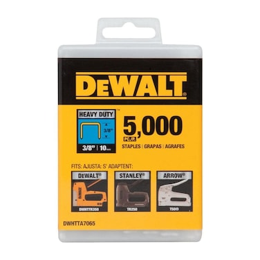 Dewalt DWHTTA7055 516 in HeavyDuty Hammer Tacker Staples 5000Pack