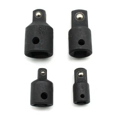 TEMO Impact Socket Adapter and Reducer Set Crv 4 pcs Impact Sockets Adapter Sets12 to 38 Socket Adapter 38 to 12 Socket Adapter 38 to 14 Socket Adapter 14 to 38 Socket Adapter
