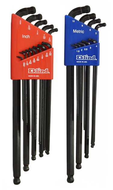 EKLIND 17222 DoubleBallHex LKey allen wrench Combo Extra Long InchMM 2 sets 22pc Pack of 1 Sae  Metric