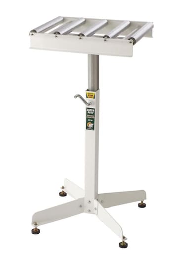 HTC Adjustable Roller Table Stand HRT10 Super Duty Conveyor Feed Stand With 5 Ball Bearing Rollers