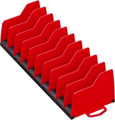 Ernst Manufacturing Plier Pro Premium NoSlip Plier Organizer Holds 10Tools of Any Size Rubber Base Keeps Tools in Place Model 5500 Red