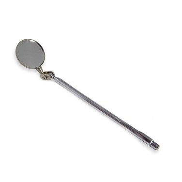 RIVERWELD Adjustable Telescopic Inspection Mirror Swivel Arm Pocket Clip Tools Retractable Handle 360 Swivel