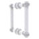Allied Brass 404D6BBWHM Contemporary 6 Inch Back Dotted Accent Shower Door Pull Matte White