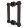 Allied Brass 404T6BBSN Contemporary 6 Inch Back Twisted Accent Shower Door Pull Satin Nickel