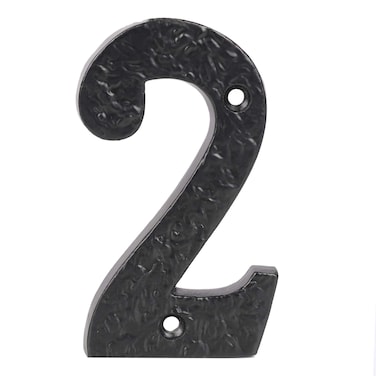 Skandh Iron 4 inch Black House Address Numbers 2