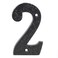 Skandh Iron 4 inch Black House Address Numbers 2