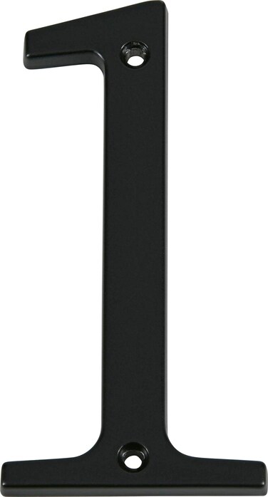 Distinctions 843141 Black FlushMount 4Inch House Number 1