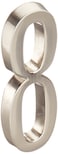 Distinctions Nickel 8 Hillman 843288 4Inch Die Cast SelfAdhesive House Address Brushed Number