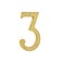 Bebarley 4 Inch Premium Bright Solid Brass Door House Numbers and Street Address Plaques Numbers for Residence and Mailbox Signs