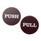 Push Pull Round Door Sign
