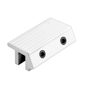 PRIMELINE Defender Security U 9817 Tamper Resistant Sliding Window and Door Lock 14 inch Max Fin Diecast White Hex Screws