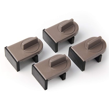 HRLORKC 4 Pack Adjustable Sliding Window Locks Window Wedge Window Stop for Home Office and Car